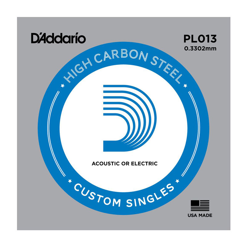 Струна D'ADDARIO PL013 Plain Steel 013